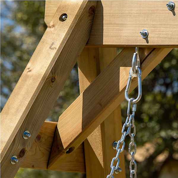 Wooden Swing 3 Seats 3.00x1.85x1.90m